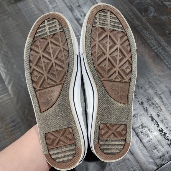 CONVERSE ALL STAR WOMENS' SLIP ON GRAY SHOES-SIZE 8-GREAT CONDITION! - Picture 8 of 8